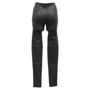 Balenciaga Paneled Skinny Pants in Black Leather